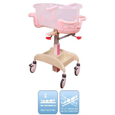Hoog - Bed van de het ziekenhuis Luxebaby van de kwaliteitsfabriek het in het groot snelle deliverymanual met Karretje