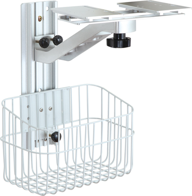 Het witte medische wapen van het monitorkarretje met 4 duim universele gietmachines