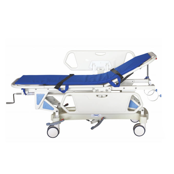 Handmatig noodtransport Stretcher Trolley Ziekenhuis Patiënt Transfer Centrale rem 0