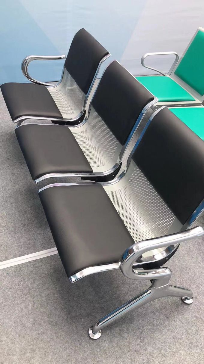 Metalen PU-zalen voor het wachtgedeelte van ziekenhuizen voor comfortabele wachtkamermeubelen 0
